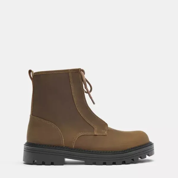 Botas acordonadas piel
