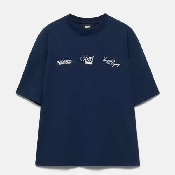 Camiseta azul estampada de STWD