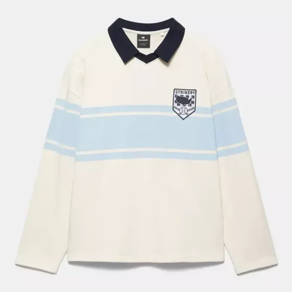 Polo manga larga paneles